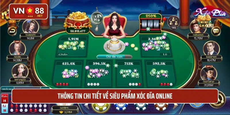 Thông tin chi tiết về siêu phẩm xóc đĩa online 